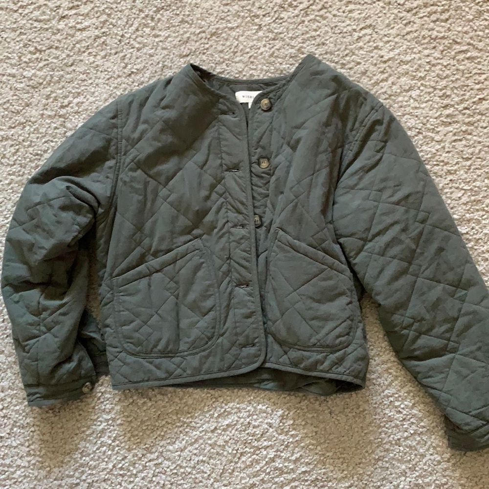Wishlist olive bomber jacket